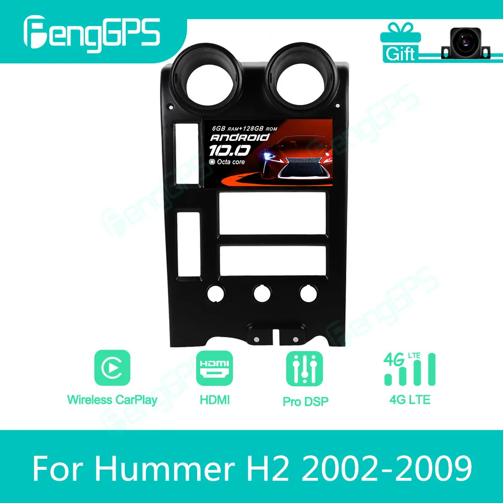 For Hummer H2 2002 - 2009 Android Car Radio Stereo Autoradio 2Din Multimedia Player GPS Navi unit Touch Screen Display