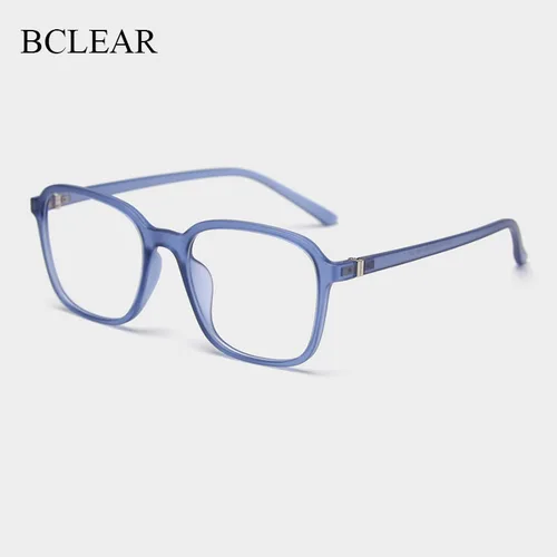 BCLEAR, gafas ópticas a la moda, montura ultraligera cuadrada Retro, gafas graduadas TR90, montura transparente para hombres y mujeres, nuevo