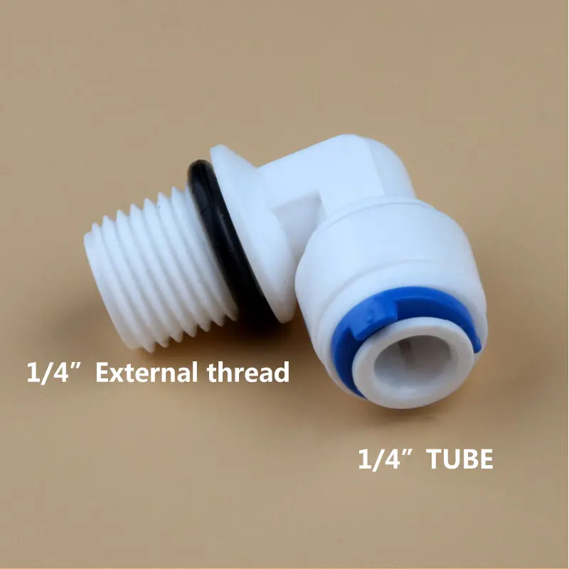 1/4 "Ống Tay 1/4" Nam Sợi Chỉ Đến Ống Kết Nối Với Hàn Kín Vòng 4044W Bể Cá Lắp 12.5MM nước RO Nhựa Khớp Nối