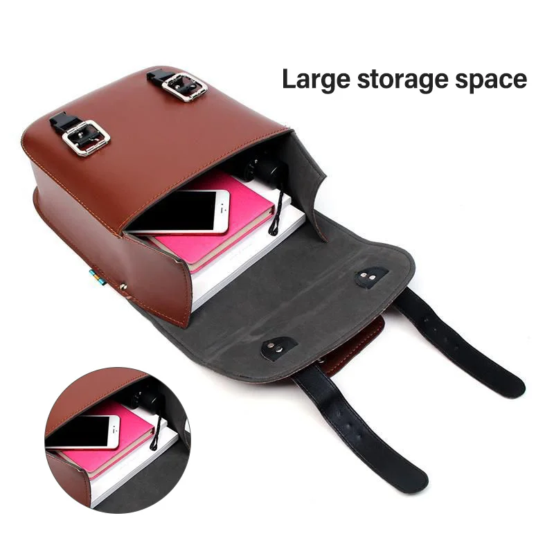 For Sportster XL 883 1200 Honda Yamaha Suzuki Motorcycle SaddleBag Large Capacity Motorbike Side Bags Storage Tool Parts