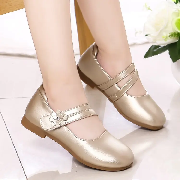 Mädchen Casual Wohnungen Mode Prinzessin Blume Mädchen Mary Janes Flache Weiche Mit Blumen Kinder Schuhe Für Hochzeit Party Geburtstag Süße – Detail 6