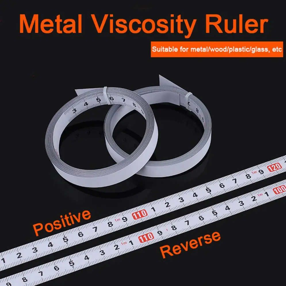 Taśma miernicza 1-5m taśma miernicza ze stali nierdzewnej taśma miernicza samoprzylepna metryczna linijka krawiecka do stołu warsztatowego