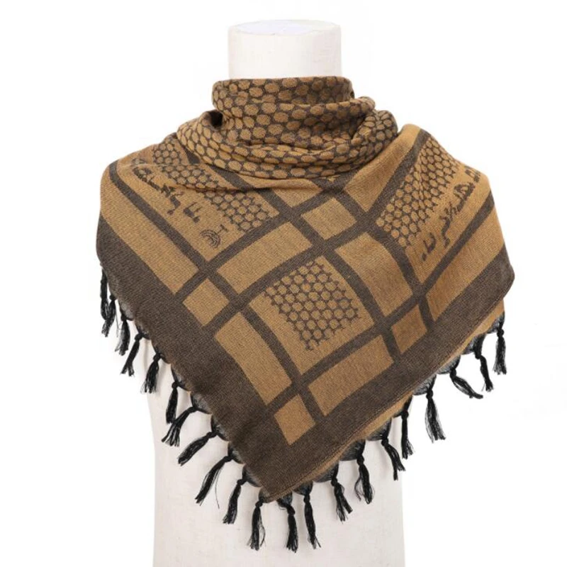 Tactical Unisex Python Pattern Arab Keffiyeh Shemagh Scarf Windproof Shawl Neck Desert Head Scarf Warmer Hunting Scarf