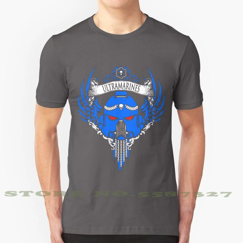 Um-Herald Edition-V1 100% Pure Cotton T-Shirt 40000 Adeptus Astartes Macragge Ultramarines Limited Edition