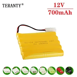 (Modello H) batteria NiCD 12v 700mah per carri armati per auto giocattolo Rc treni Robot barca pistola ni-cd AA 700mah 12v batteria ricaricabile 1 pz