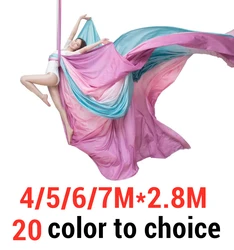Gradient Yoga Hammock Anti-Gravity Yoga Swing  Aerial Silk 4/5/6/7M Yoga Belt Stretch Pilates