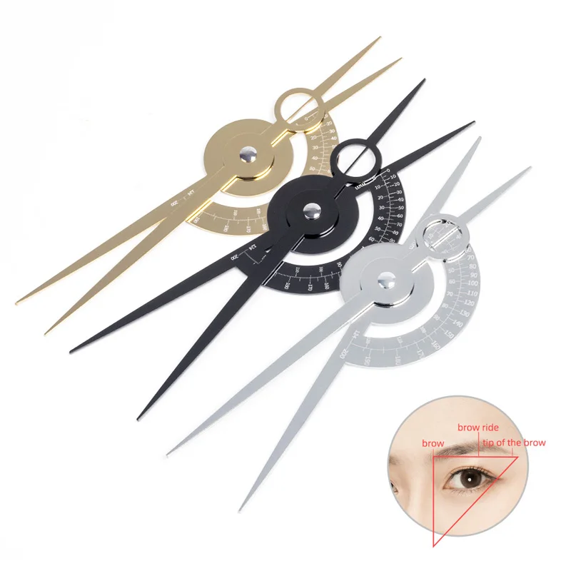 

1pcs Microblading Eyebrow Golden Ratio Ruler Caliper for Permanent Makeup Eyebrow Divider Compass Measuring Tools PMU Supplies