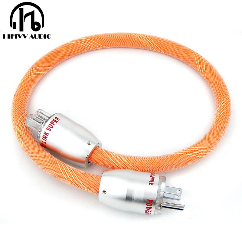 Cable de CA de Audio para amplificador Hifi 6N, accesorio con revestimiento de rodio de cobre puro, RU LINN K-800