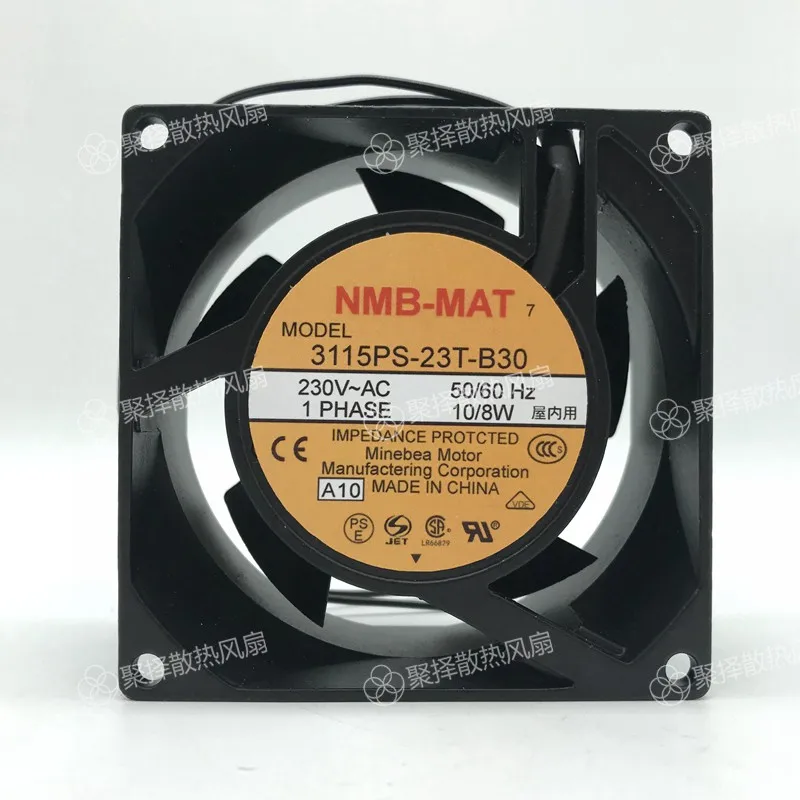 Original  3115PS-23T-B30 230VAC 10/8W 8038 High temperature resistant 8cm cooling fan