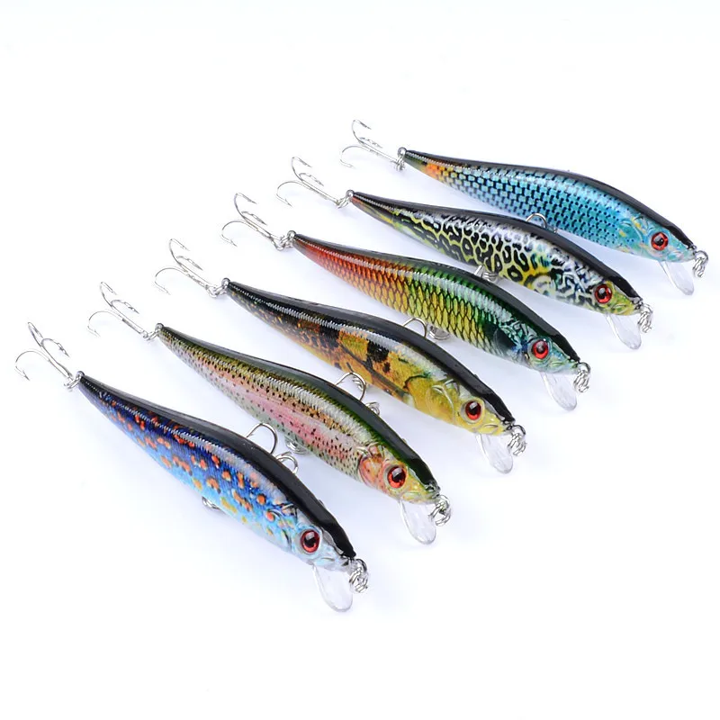 East Rain 10cm/10g 3pcs/Lot  Suspension Minnow Lures for Freshwater Saltwater Fishing Free Shipping