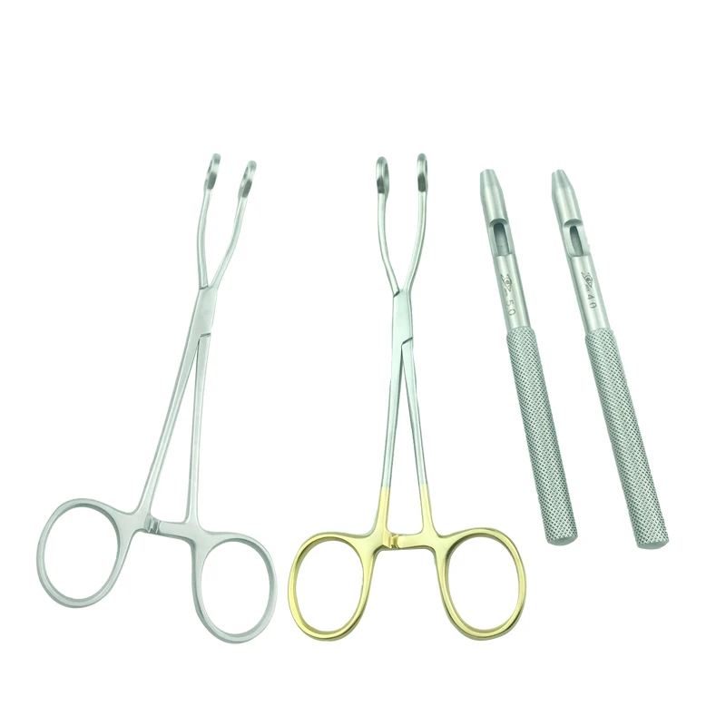 

plastic dimple design positioning clip tweezer instrument thread embedding Dimple suture needle Cosmetic veterinary instruments