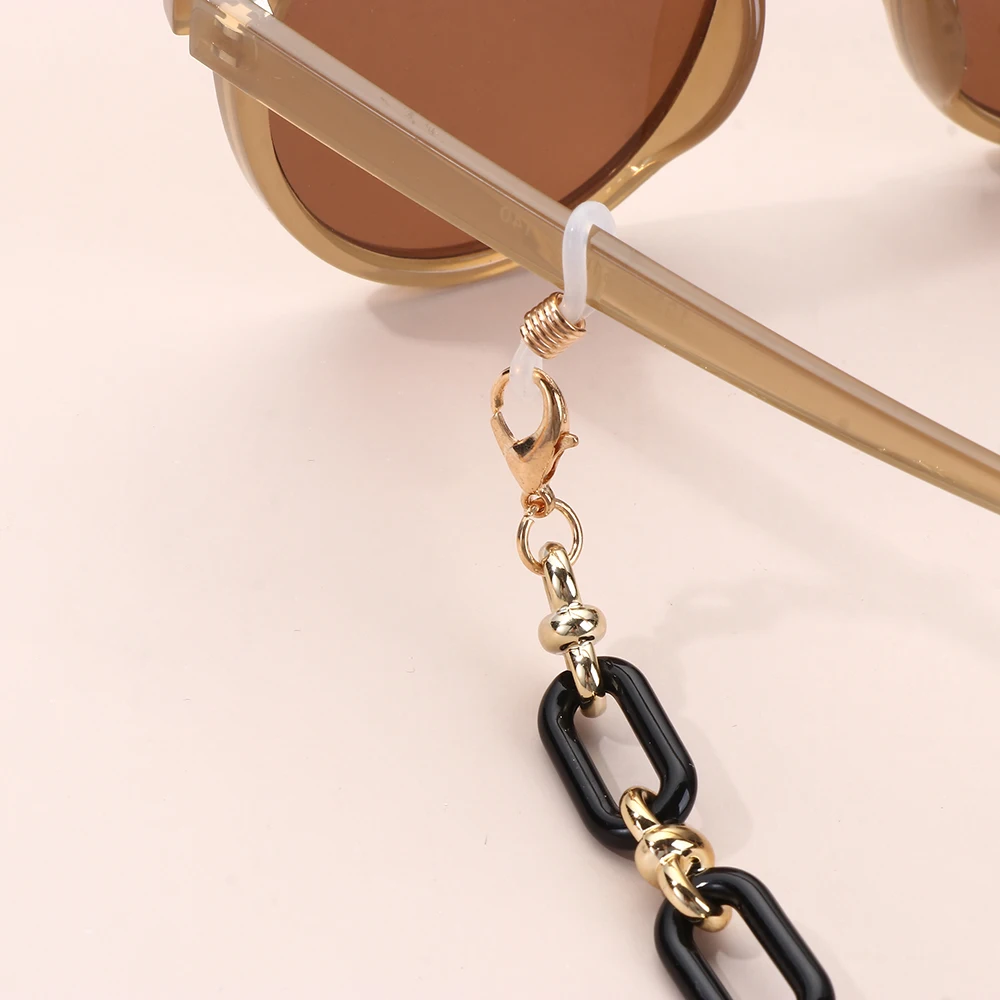 Multicolor Acrylic Sunglasses Lanyard Necklace Women Trendy Candy Color Glasses Chain Eyewear Hanging Rope Fashion Accessories