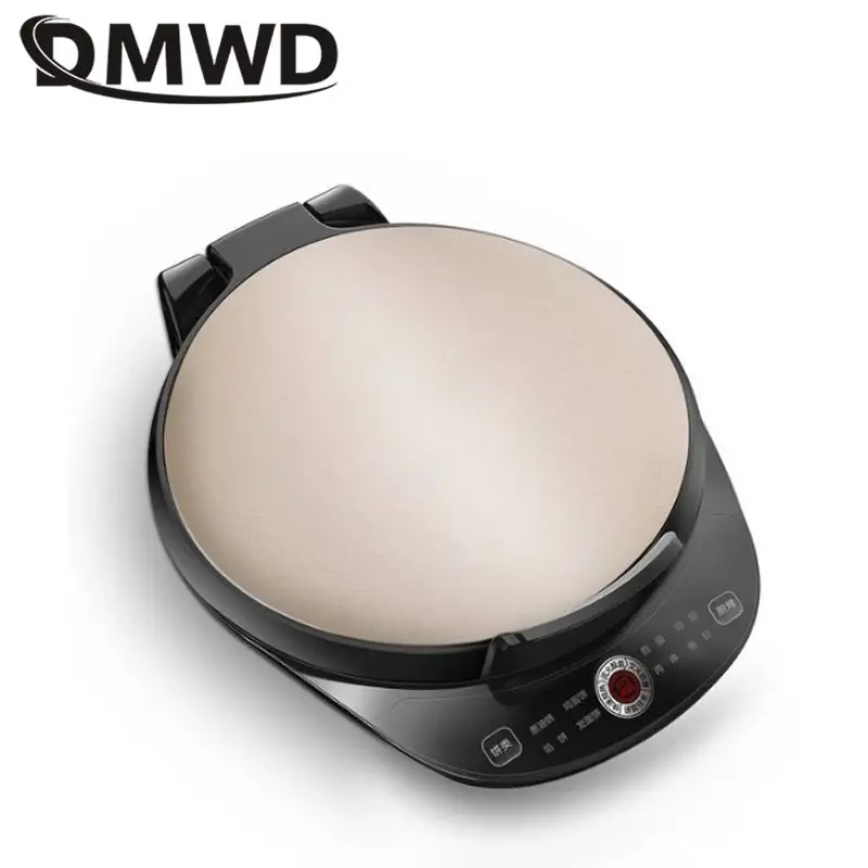 

DMWD 220V Household Double Side Heating Electric Skillet Crepe Pancake Maker Automatic Pizza Pie Machine BBQ Tool Frying Pan