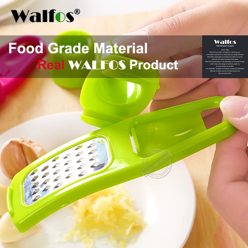 

WALFOS 1 Piece Kitchen Gadgets Tool Grinding Mill Ginger Garlic Crusher Creative Multifunction Device Garlic Press Garlic Peeler