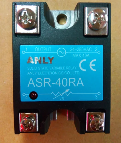 

SOLID STATE RELAY ASR-40RA 24-280 VAC MAX 40A ASR40RA