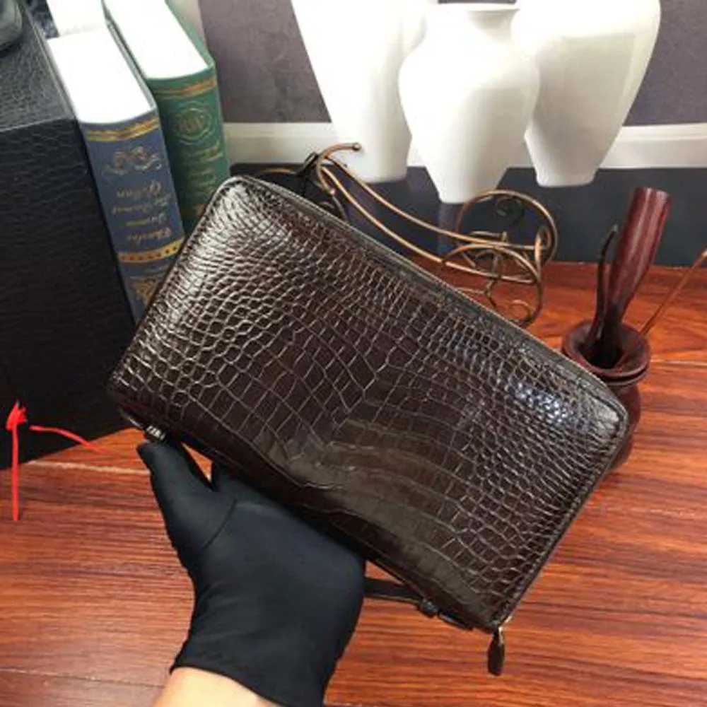 ousidun new crocodile  handbags  female  Thailand crocodile leather  wallet  female  fashion  Evening bag  crocodile men bag