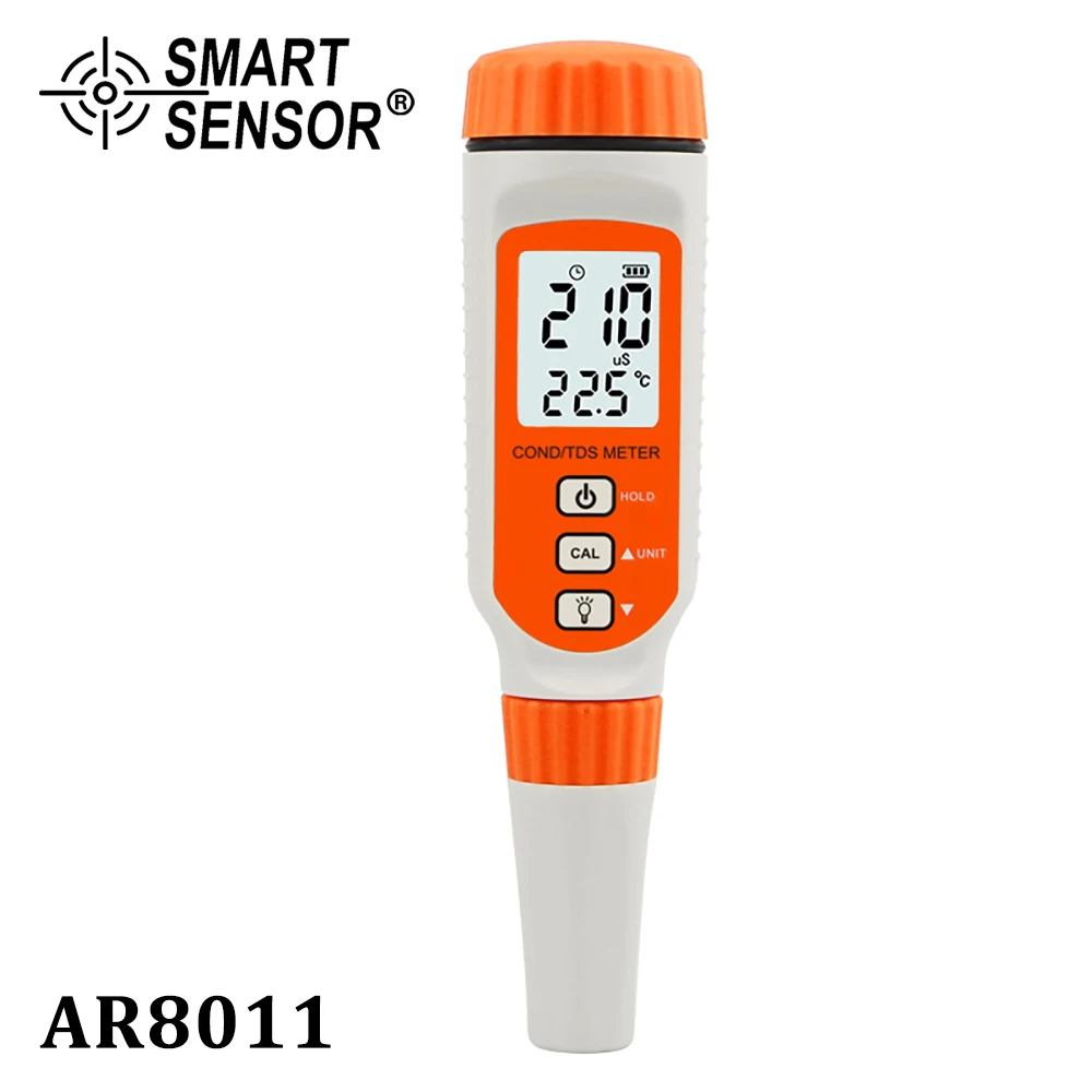 

SMART SENSOR Water Quality Analyzer Conductivity Monitor Digital LCD Backlight EC TDS TEMP Meter Aquarium Measurement