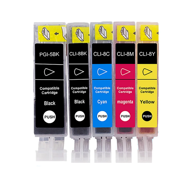 ASW Compatible Ink Cartridges PGI-5 CLI-8 PGI5 CLI8 for Canon PIXMA iP4200 iP4300 iP4500 MP500 iP5200 MP530 MP600 MP610 MP800