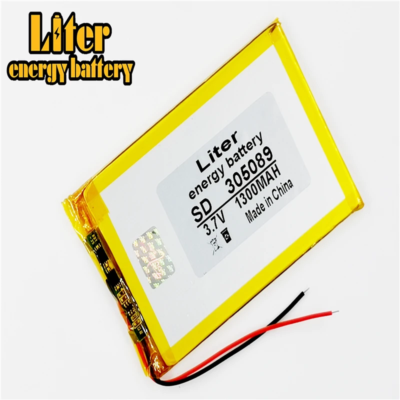 Tốt Nhất Thương Hiệu Pin 305089 3.7V 1300MAH Polymer Lithium Pin 305090 MP4 MP5 GPS DVD Đầu Ghi Hình