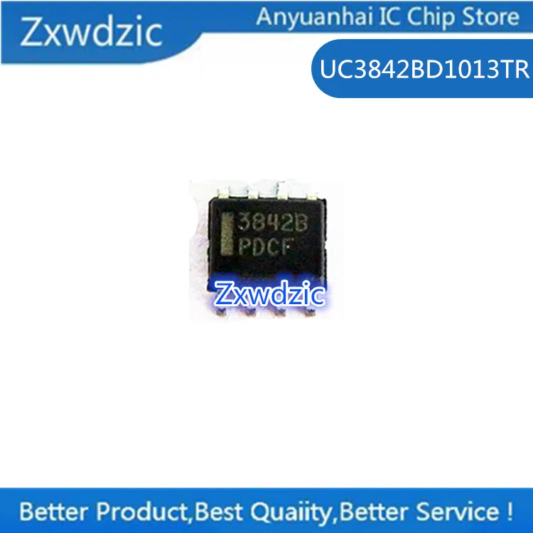 10pcs 100%New Imported Original UC3842BN UC3842B DIP-8  UC3842BD1013TR 3842B SOP-8 Switching power chip UC3842