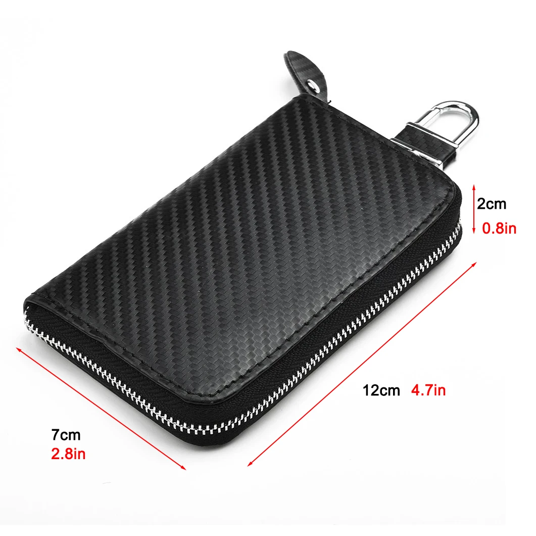 Car Key Protector Faraday Cage RFID Signal Blocking Bag Signal Shielding Pouch Anti Theft Anti Copy Anti Magnetic Card Holder