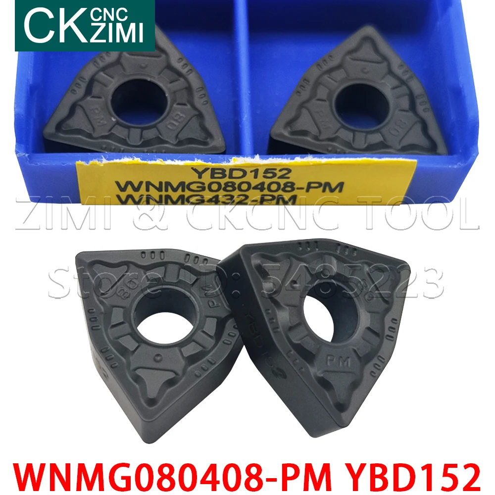 WNMG080408-PM YBD152 كربيد الخارجية تحول أدوات مخرطة أدوات الخشب تحول CNC إدراج أدوات WNMG 080408 للحديد الزهر