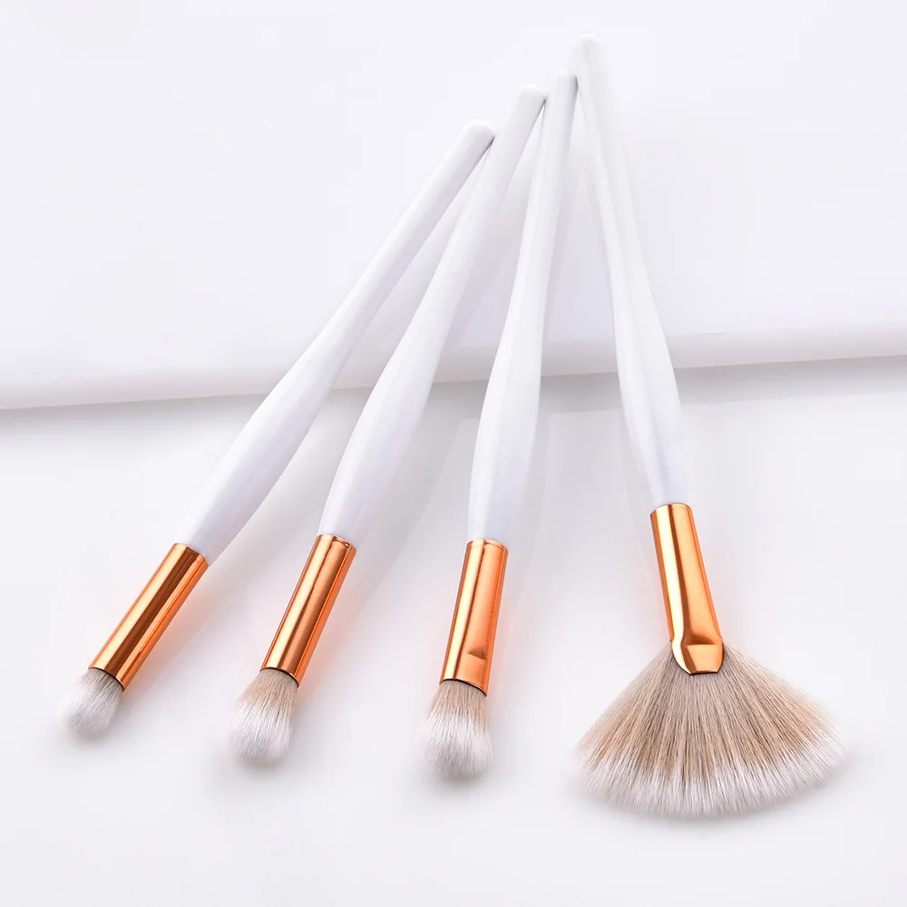 4/8 Pcs Makeup Brush Kit Soft Synthetic Hair Wood Handle Make Up Brushes Foundation Powder Blush Eyeshadow Cosmetic Makeup Tools