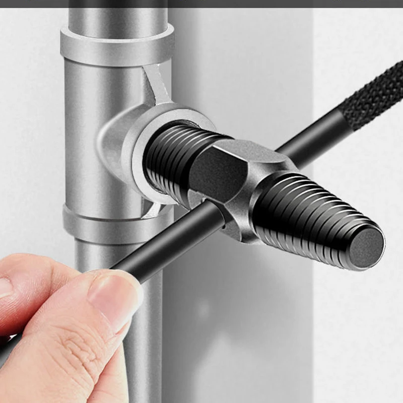 

4" 6" Faucet Valve Screw Extractor Double-head Tap Damaged Broken Wire Water Pipe Bolt Remover Multipurpose Household