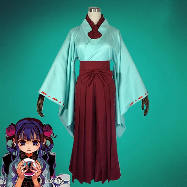 Jibaku Shounen Hanako Kun Toilet-Bound Hanako-kun Akane Aoi Cosplay Costume Japanese Kimono Uniforms Halloween Costumes Dress