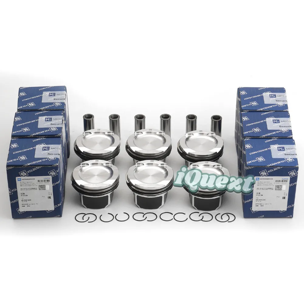 Engine Overhaul Pistons Gasket Rebuild Kit for BMW 335i 535i 740i E90 E92 E88 E60 E71 F02 X6 N54B30 3.0L 2979CC L6 Turbocharged