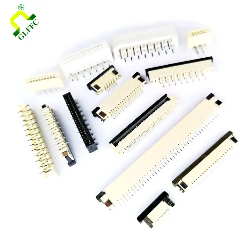 10Pcs Clamshell Lade Bodem Contact Type 1.0Mm 4P 5P 6P 7 8 10 11 12P 13 14 15 16 18P 20P 24P 26P 30P Fpc/Ffc Connector Socket