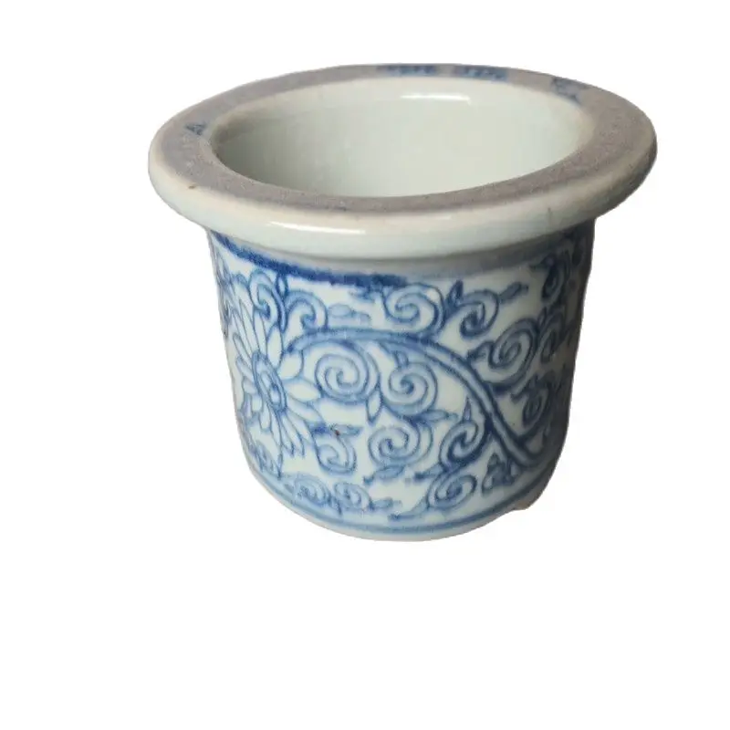 

China Old Porcelain Blue And White Porcelain Flowerpot