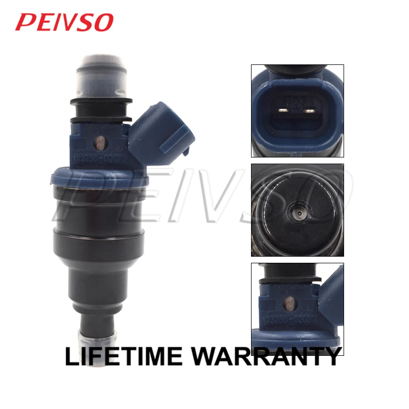 PEIVSO 4pcs 23250-02030 Fuel Injector For Toyota Carina E AT190 4AFE AT191 7AFE 92-97 Nozzle 23209-02030 2325002030