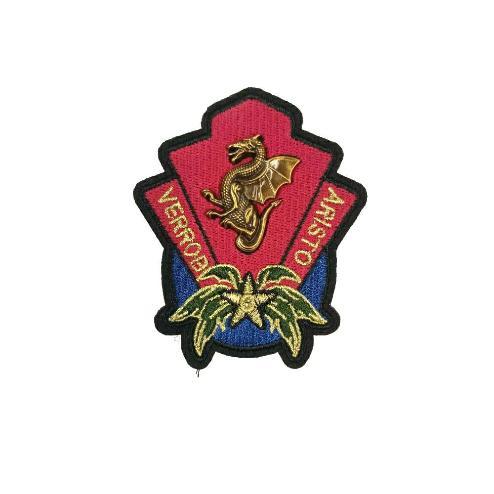 embroidery metal crown anchor cats letter bee eagle lion tiger letter horse shield embroideried patches for clothing OR-51