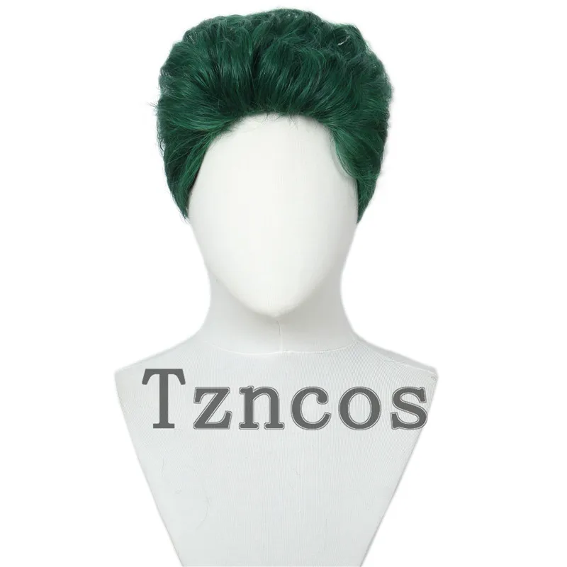 

Парик Tzncos Zed Темно-зеленые короткие парики Термостойкие синтетические волосы