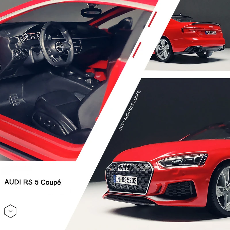 Bburago 1:24 Audi RS5 Coupe Supercar Alloy Car Model Diecasts & Toy Vehicles Collection Car Toy Boy Birthday gifts