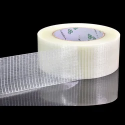 YX Grid Fiber Tape Toy Airplane Model Super Strong Mesh Single-Sided Tape Wear-Resistant Glass Fiber Strong Reinforced Tape 25M