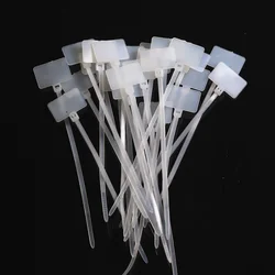 100pcs Muti-purpose Nylon Tie Tags Self-Locking Network Cable Zip Trim Wrap Loop Wire Straps Label