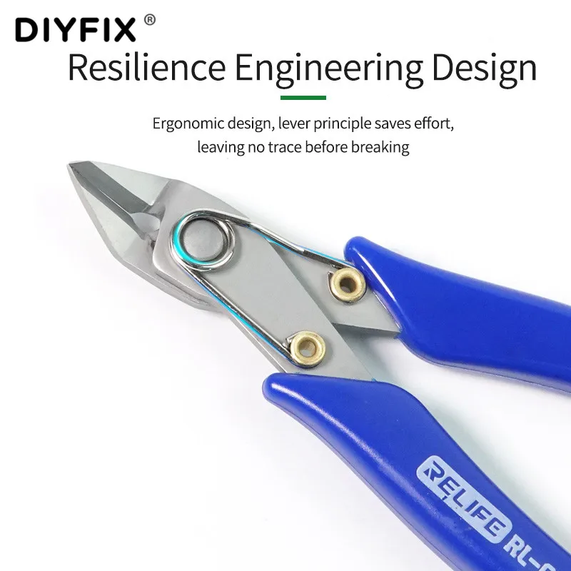 Diyfix alicate de corte de alta precisão, ferramenta de reparo de celular, cortador de cabo de linha elétrica, removedor, relife rl001