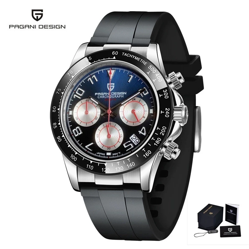 

2021 New PAGANI Design Men Quartz Watch Sapphire Glass Stainless Steel Waterproof Exercise Chronograph Luxury Relogio Masculino