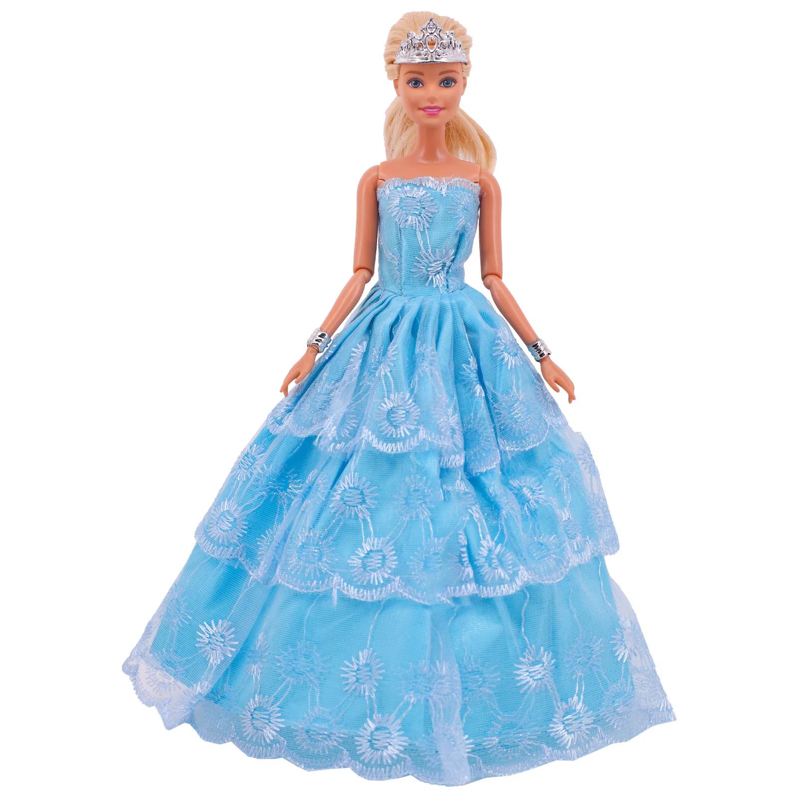 Barbies Doll Clothes Princess Dress Trailing Wedding Bride Marriage Dress for 11.8Inch Barbies Doll Shoes Accessories Kids Toy