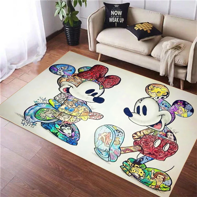 Vloermat Tapijt Disney Serie Mickey Minnie Kinderen Baby Antislip Mat Thuis Decoratie Tapijten Voor Woonkamer Bruiloft ceremonie