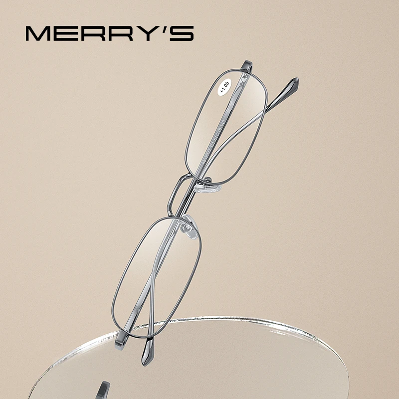 MERRYS DESIGN Reading Glasses For Men Women Small Frame Reader Blue Light Blocking CR-39 Resin Aspheric Glasses Lenses S2317FLH