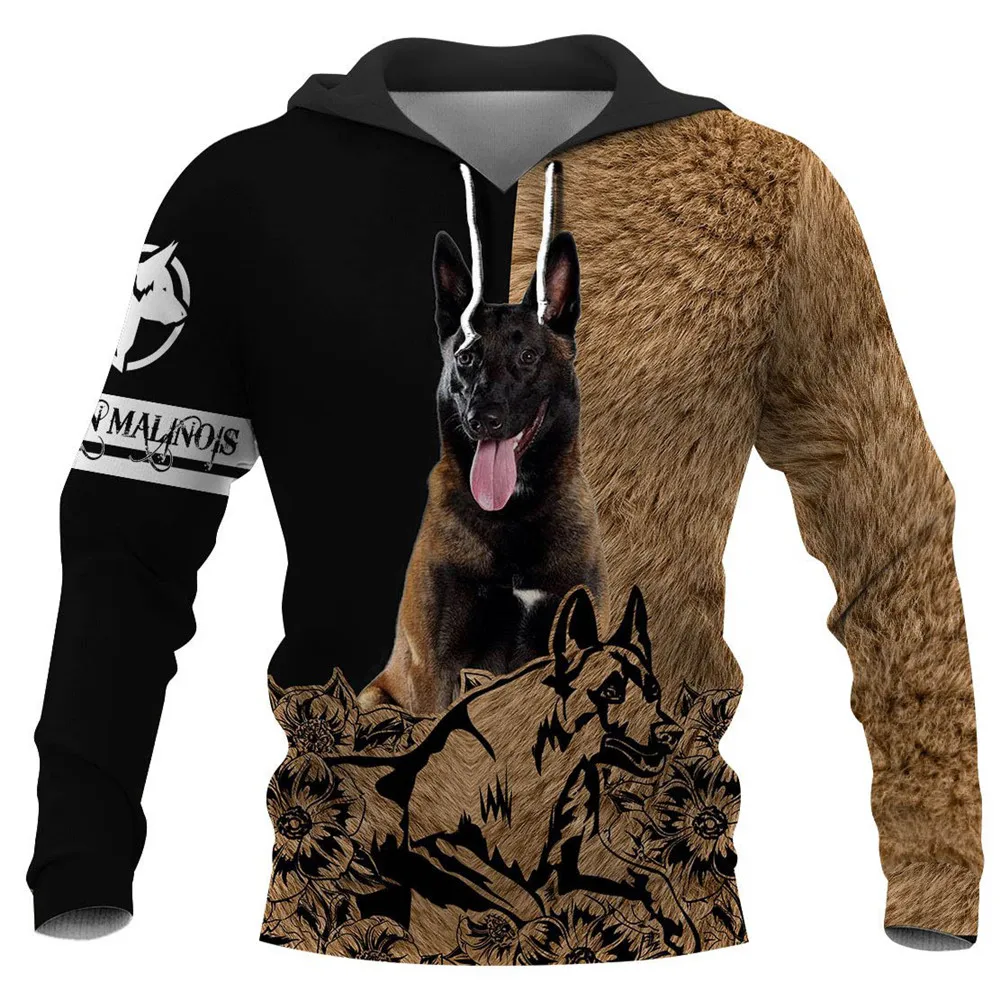 

HX Belgian Malinois Printed Hoodies Animals Pets 3D Print Men Clothing Women Casual Sweatshirts Harajuku Pocket Hoodie