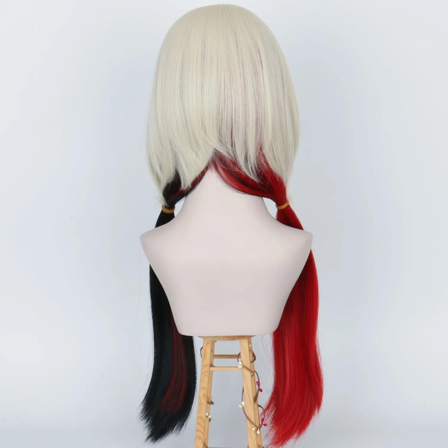 Miss U Hair Long Straight Blonde Red Black Wig Women Clown Heat Resistant Cosplay Hairs for Halloween Costume