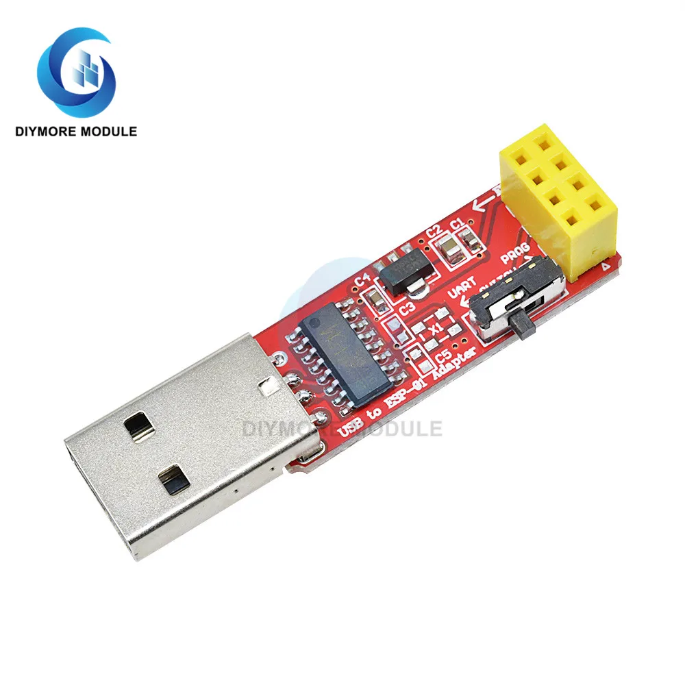 CH340 USB to ESP8266 ESP-01 ESP-01S Adapter 4.5V-5.5V Wifi Converter Programmer Module for Arduino Smart Home Wireless Control