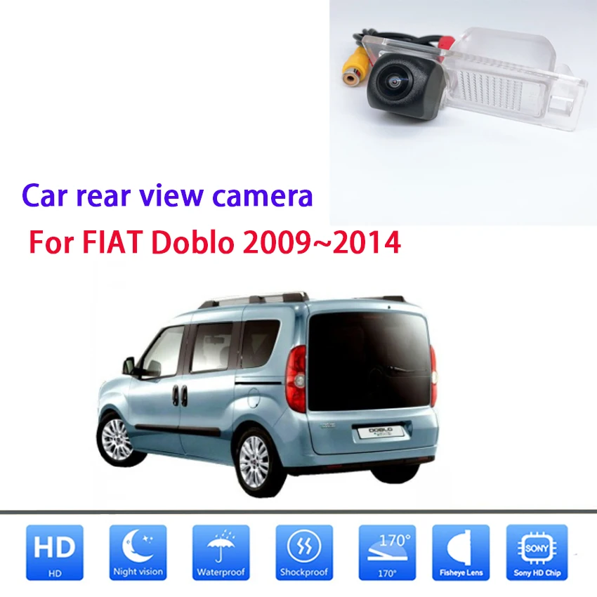 Fisheye lens Starlight Night Vision Car Rear View Camera For FIAT Doblo 2009 2010 2011 2012 2013 2014 Night Vision Waterproof