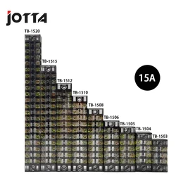 1PCS Dual Row Barrier Screw Terminal Block Strip Wire Connector 600V 15A 3/4/6/8/10/12/15/20 Positions Optional