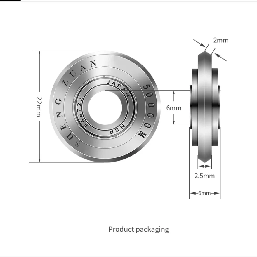 Imagem -02 - Vidro Cerâmica Telha Cortador Roda Liga Carboneto de Tungstênio Revestimento Titanium 22 mm