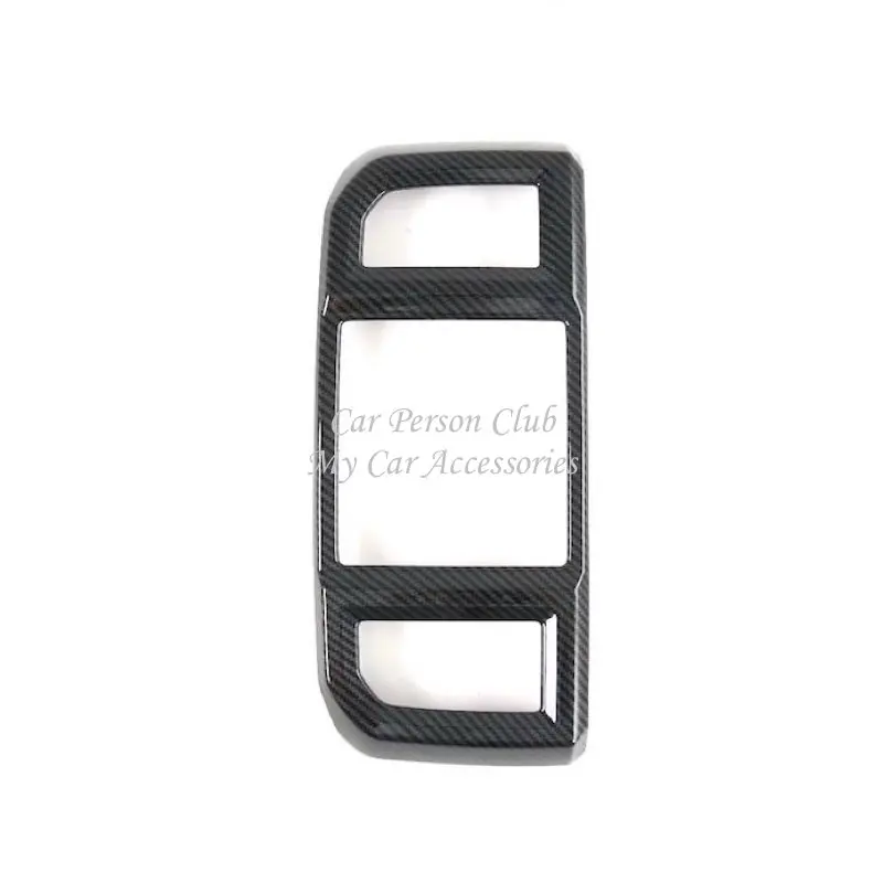 ABS Carbon Fiber Rear Row USB Air Condition Outlet Vent Cover Trims For Ford F150 2017-2020 Raptor Car Interior Accessories